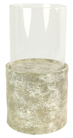 Hi-point Ratko kaarsenhouder 23 x 44 cm keramiek goud