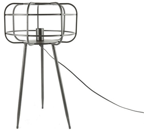 Hi-point Hugo tafellamp 37 x 37 x 65 cm E27 RVS zwart