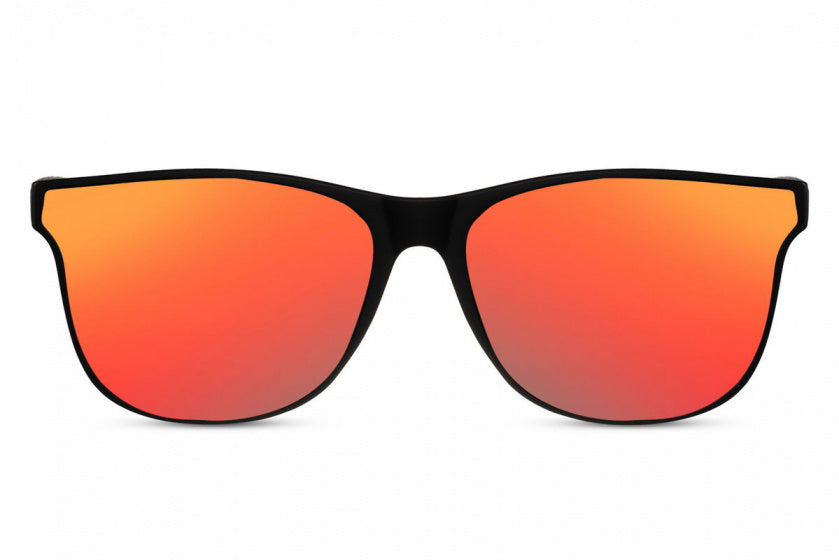 Cwi Zonnebril unisex volledig omrand cat. 3 zwart rood