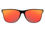 Cwi Zonnebril unisex volledig omrand cat. 3 zwart rood