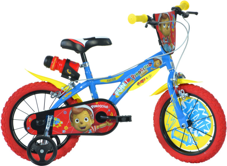 Dino Pinocchio 16 Inch 27 cm Jongens Knijprem Blauw Rood