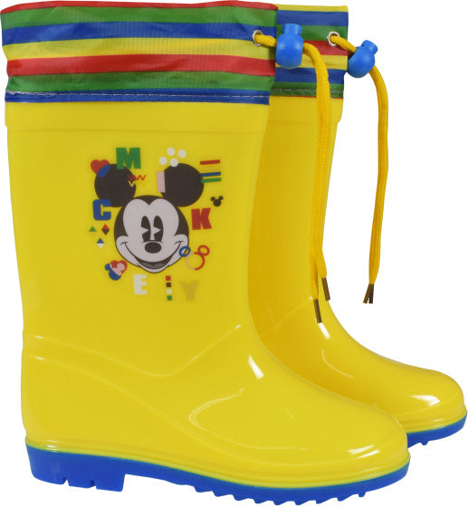 Disney Regenlaarzen Mickey Mouse junior PVC geel maat 30-31