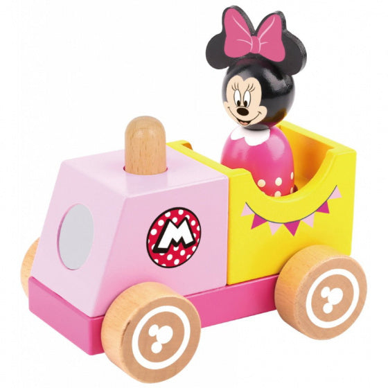 Disney Minnie Mouse Houten Speelgoedtrein 18 maanden 2-delig