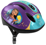 Disney wish fietshelm verstelbaar junior paars turquoise maat 50-56 cm (s)