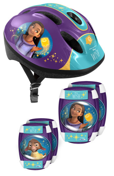 Disney Wish 5-delig Skatebescherming 50-56 cm Paars Turquoise maat S M