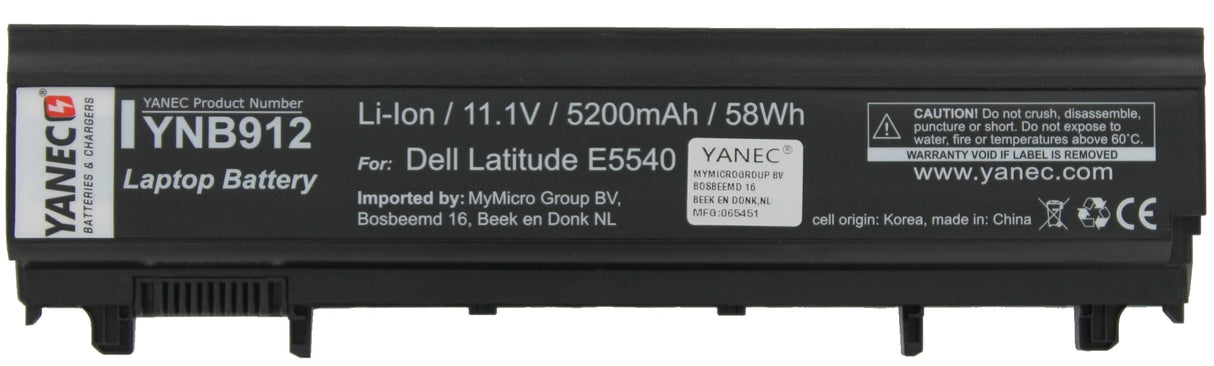 Yanec laptop accu 5200mah