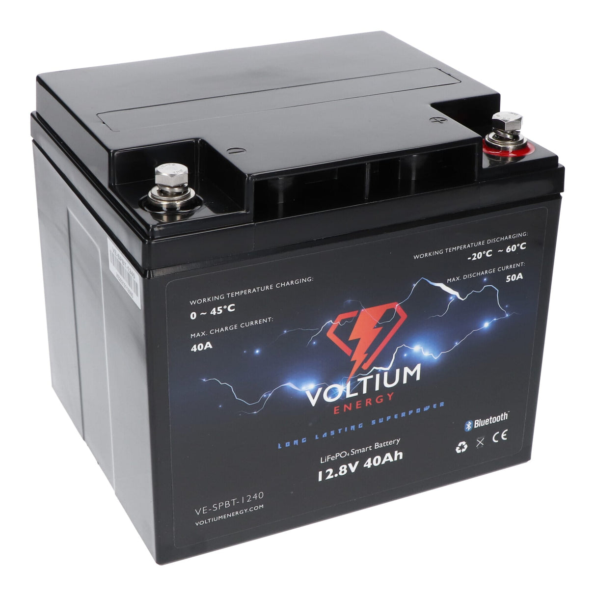 Voltium energy lifepo4 accu 12,8v 40ah bluetooth