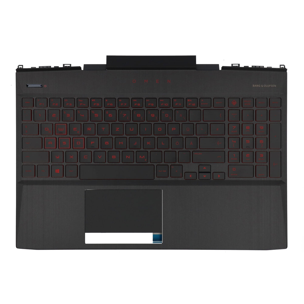 Hp laptop toetsenbord qwertz de + top cover, backlight