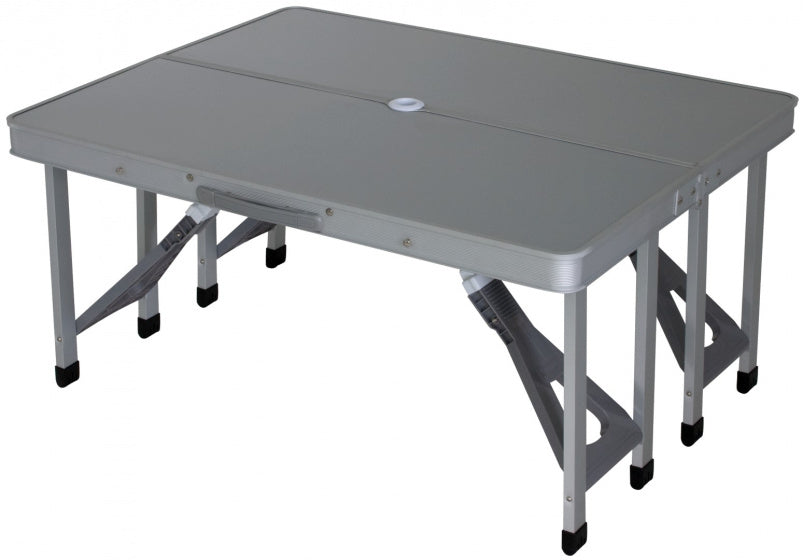 Eurotrail Campingtafel Limoux 86 x 68 cm aluminium grijs