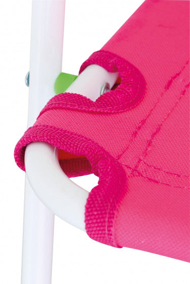 Eurotrail Campingstoel Nicky junior 46 cm polyester staal roze