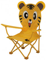 Eurotrail Kinderstoel Tijger 60 x 26 cm polyester staal junior geel