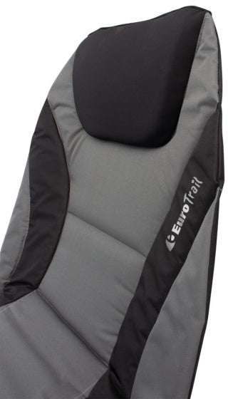 Eurotrail Ligbed 200 x 75 cm polyester antraciet zwart