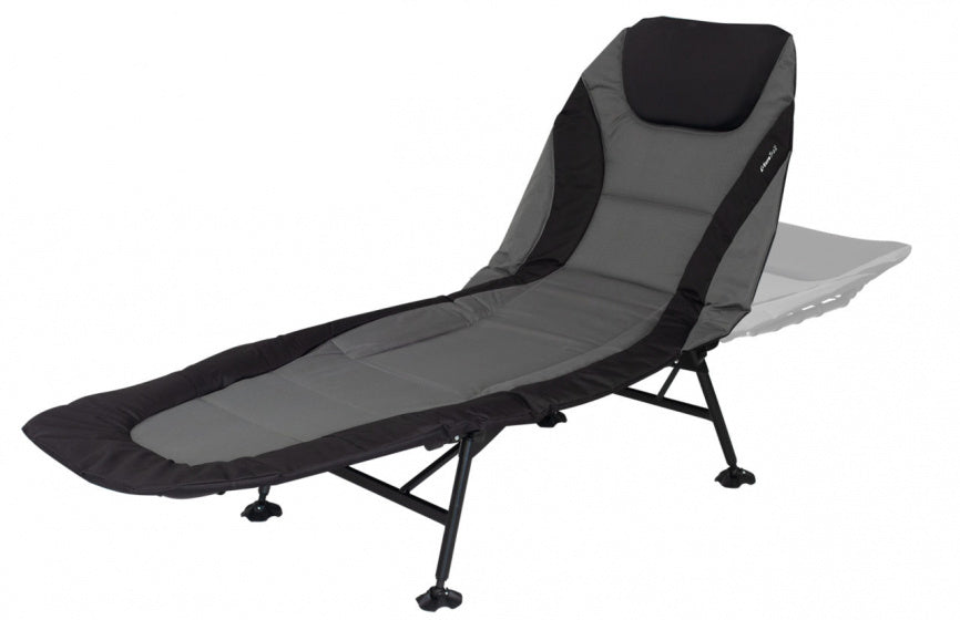 Eurotrail Ligbed 200 x 75 cm polyester antraciet zwart