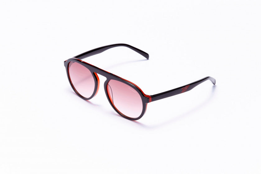 Formula Zonnebril unisex piloot cat.4 zwart lichtroze