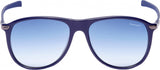 Formula Zonnebril unisex rond cat.4 navy lichtblauw