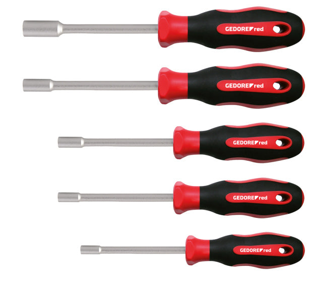 Gedore red 2C-Soksleutelset 6-13 mm Rood 5-delig