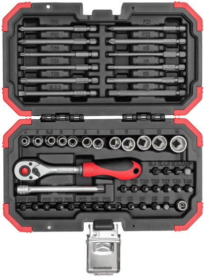 Gedore red Bitset met Ratel 51-delig