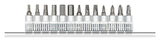 Gedore red Dopsleutelschroevendraaierset 1 4 Inclusief Rail 13-delig