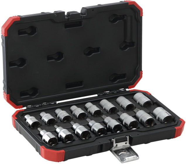 Gedore red Dopsleutelset 1 2 Inch TX E10-24, T30-70 16-delig