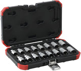 Gedore red Dopsleutelset 1 2 Inch TX E10-24, T30-70 16-delig