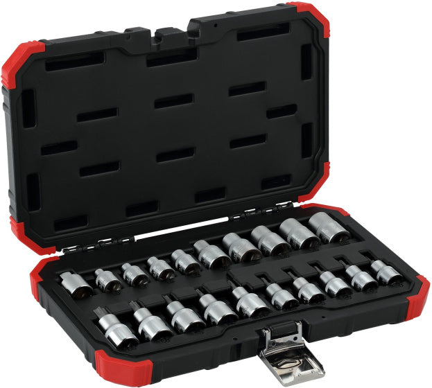 Gedore red Dopsleutelset 1 2 Inch TX Zilver 20-delig