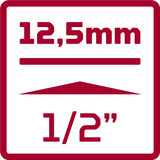 Gedore red Dopsleutelset 1 2 Inch TX Zilver 20-delig