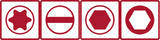 Gedore red Dopsleutelset 1 4 + 1 2 Inch 10-32 mm 100-delig