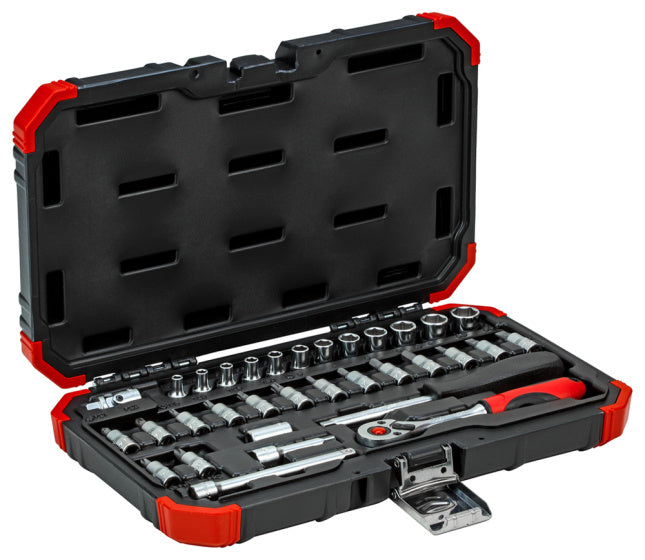 Gedore red Dopsleutelset 1 4 Inch SW 4-13 mm Zwart 33-delig
