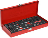 Gedore red Dopsleutelset 1 4 Inch SW 413 mm Zilver 32-delig