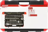 Gedore red Dopsleutelset 3 4 Inch SW 22-50 mm 14-delig