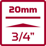 Gedore red Dopsleutelset 3 4 Inch SW 22-50 mm 14-delig