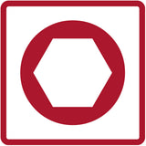 Gedore red Dopsleutelset + ratel 1 2 Inch 6-kt op Rail 12-delig