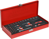 Gedore red Dopsleutelset TX 1 4 Inch SW 413 mm Zilver 32-delig
