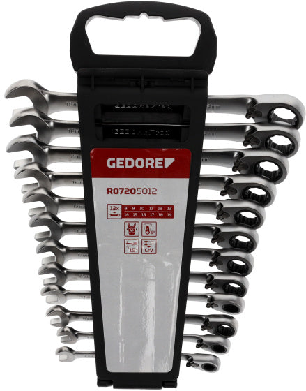 Gedore red Ringratel-steeksleutelset SW 8-19 mm 12-delig