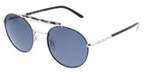 H.i.s Zonnebril unisex 84103 cat. 3 piloot metaal zilver blauw