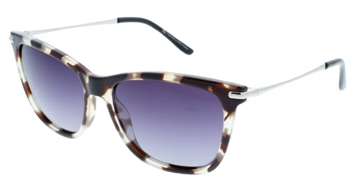 H.i.s Zonnebril 88104 cat. 3 dames vierkant metaal bruin paars