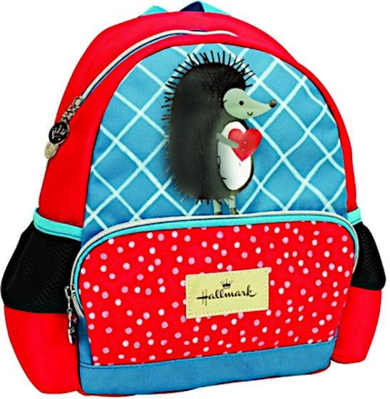 Hallmark Porcupine rugzak junior 11 x 25 x 31 cm rood blauw