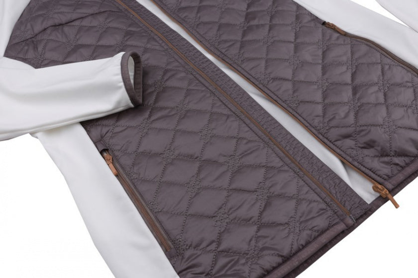 Hannah Outdoorvest Elsa dames polyester wit grijs maat 40