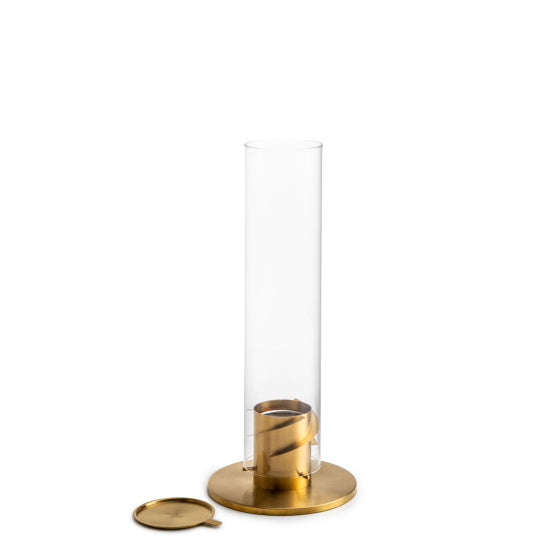 Höfats Spin 120 sfeerlantaarn RVS 23 x 54 cm goud