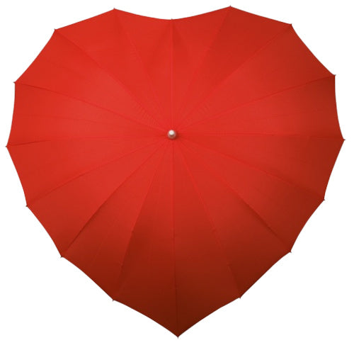 Falcone Paraplu hartvormig 110 cm polyester rood