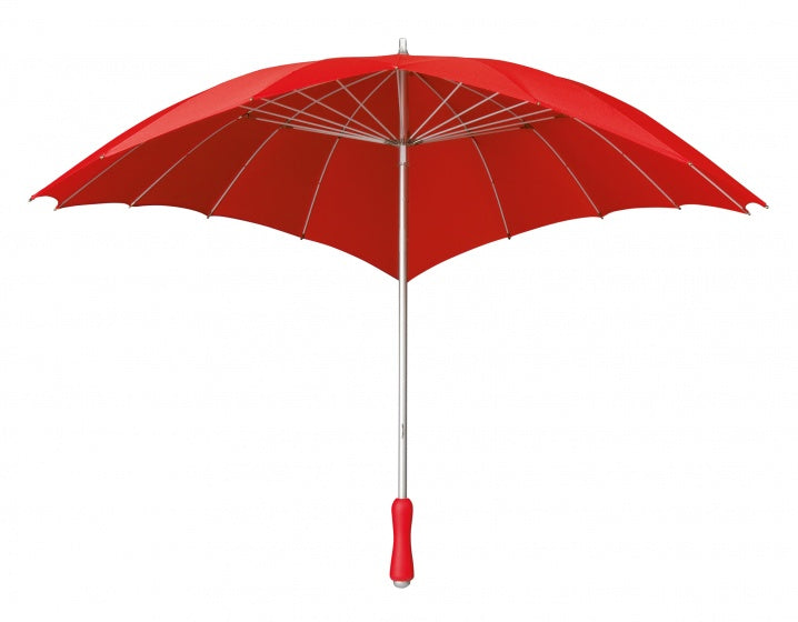 Falcone Paraplu hartvormig 110 cm polyester rood