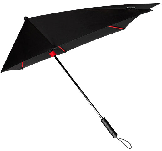 Impliva STORMaxi stormparaplu 100 cm polyester zwart rood