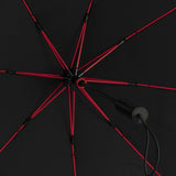 Impliva STORMaxi stormparaplu 100 cm polyester zwart rood