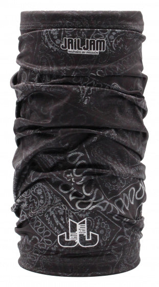 Jail jam Nekwarmer Tube polyester elastaan zwart maat one-size