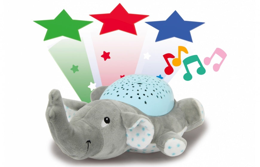 Jamara Dreamy Elephant nachtlamp led 32 cm grijs blauw