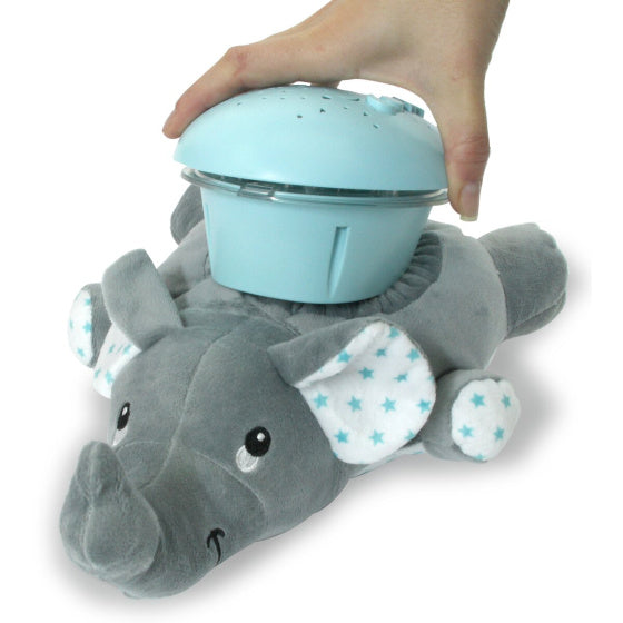 Jamara Dreamy Elephant nachtlamp led 32 cm grijs blauw