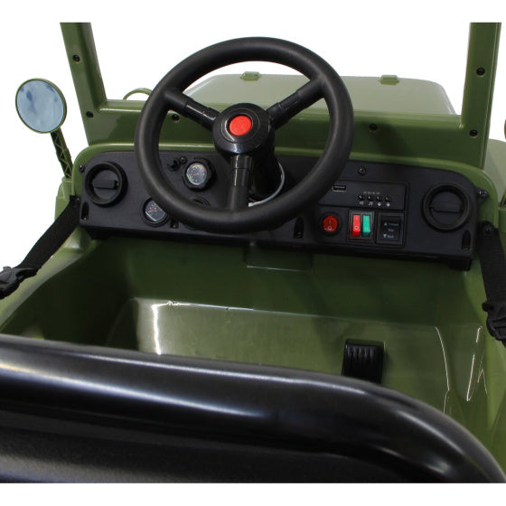 Jamara Willys MB Jeep 12V accuvoertuig legergroen