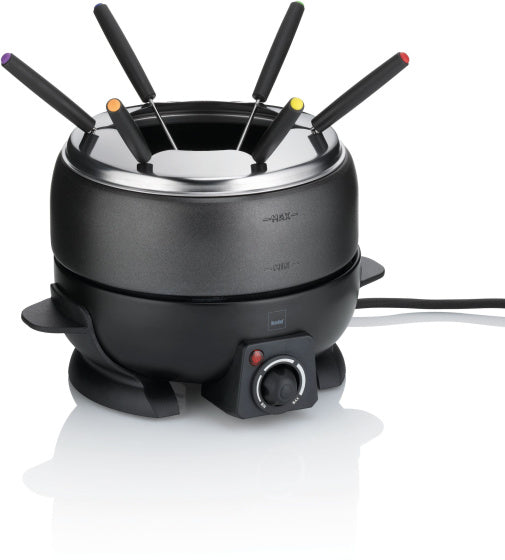 Kela Simplon elektrische fondueset 6 personen 1,7L zwart
