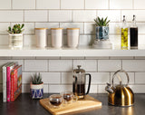 Kitchencraft Bloempot 10 x 5 cm keramiek blauw