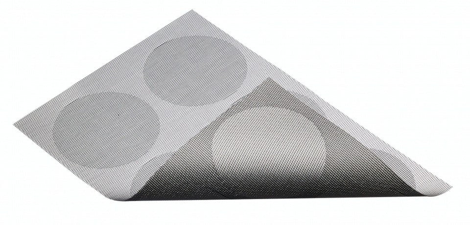 Kitchencraft Placemat 30 x 45 cm PVC polyester zilvergrijs